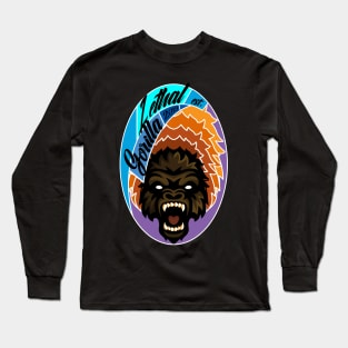 Aesthetic Lethal Gorilla illustration Long Sleeve T-Shirt